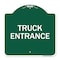 Signmission Designer Series Driveway Truck Entrance, Green & White Aluminum Sign, 18" x 18", GW-1818-24122 A-DES-GW-1818-24122 - alternate 1